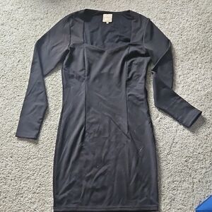 Chic Black Long Sleeve Dress